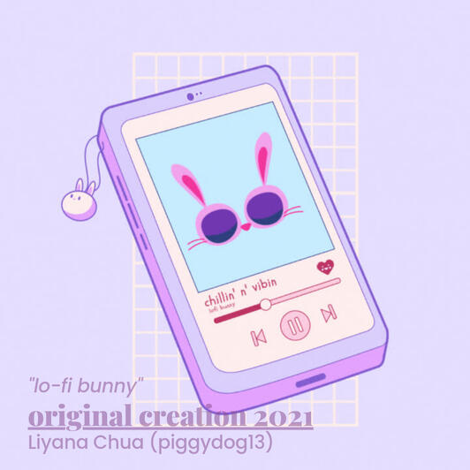 &quot;lo-fi bunny&quot; original creation 2021